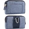 MILESTEM Fondina Porta Cellulare da Cintura, Borsa con Clip da Cintura Cellulare, 5.2 Borsello da Cintura Uomo Smartphone Marsupio Sacchetto Custodia Belt Clip Case Telefono Fondina Porta con Moschettone