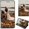 ZYLLER Cover Personalizzata per Motorola Moto G54,Flip Cover in PU Pelle Premium,Supporto Slot Scheda Case,con la Tua Foto,Immagine o Scritta,per Moto G54 Personalizzata Custodia