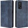 HualuBro Cover per Xiaomi Mi 10T PRO, Flip Cover a Libro in Retro PU Pelle Magnetica Antiurto Case Portafoglio Custodia per Xiaomi Mi 10T PRO 5G Cover (Blu)