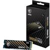 MSI SPATIUM M450 SSD 1TB - PCIe 4.0 NVMe M.2 Interno, 3600 MB/s Lettura, 3000 MB/s Scrittura, 3D NAND, Sicurezza Dati Integrata, Center, Copertura 5 Anni (600 TBW)