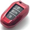 Generic Nordecco - Custodia per chiave auto lucida per Jeep Avenger 2022 2023 2024 OPEL CORSA F ASTRA L VI 70 piastra Corsa 3 pulsanti Keyless Remote Fob (rosso)