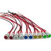 Lewttyer 6mm indicatore luminoso set 12v impermeabile luce di segnalazione per auto lampada di segnalazione resistenza indicatore di direzione lampada moto