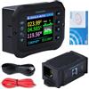 DewinLVD 100A wifi monitor batteria 12V 24V 36V 48V 72V monitor batteria 10-100V display tensione app telecomando monitor batteria caravan guardia batteria (KM110F con allarmi)