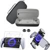 AriKroii 6 in 1 Set di Accessori per PlayStation Portal,Custodia per PS Portal Remote Player,per PS Portal Storage Bag,Cover per PS Portal,2 vetro temperato,Custodia EVA
