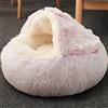 SEDOXX Letto per gatti in peluche con ciambella per animali domestici accogliente letto calmante per cani di taglia media e piccola con coperta calda cuccia per cuccioli, divano per animali domestici