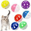 VOVIGGOL Palla Giocattolo per Gatti da 4 cm Con Campana, Giocattolo per Animali Domestici, Palline per Gattini Jingle Balls Pounce Chase (Colore Casuale)