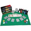 Relaxdays Set da Poker Completo, 200 Fiches, Tappetino, 54 Carte, Bottone del Dealer, Bottoni Bui, con Cofanetto, Colorato