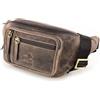 Fa.Volmer ® Marsupio/Borsa da cintura/Borsa a vita in vera pelle per donne e uomini | Disponibile in nero e marrone | Diversi modelli, L