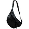 SH Leder Daniela G768 - Borsa da donna unisex in vera pelle, 49 x 28 cm, nero metallizzato, 49x28x18 cm