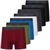 FM London Confezione da 7 Boxer Uomo, Senza Etichette, Mutande Uomo Ricche in Cotone, Boxer da Uomo Traspiranti, Morbidi ed Elastici, Colori Scuri Assortiti, XL