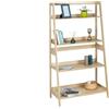 Avilia Scaffale Trapezoidale Portaoggetti aperto con 4 Ripiani Salvaspazio, Ideale per Bagno, Cucina, Soggiorno, 83x150x43cm, MDF Beige
