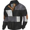 Generico Uomo Scollo Rotondo | Felpa con Cappucio Giacca | Hoodie con Rubber Zip Felpa Grigia Uomo Felpa Calda Uomo Casa