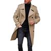 Generic Giubbotto Antiproiettile Uomo - Cappotto lungo sciolto Tinta Unita comodo Moda casual da Uomo Camicia Da Montagna