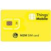Things Mobile Scheda SIM M2M (MACHINE 2 MACHINE) - Things Mobile - copertura globale, rete multi-operatore GSM/2G/3G/4G, senza costi fissi, senza scadenza con tariffe competitive. 10 € di credito incluso