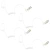 EuAcesry 4 Pcs Tubi Acustico di Ricambio per Auricolari Radio a 2 Vie,Trasparente, Ideale per Cuffie Security e Costume da Agente Segreto, Ricambio per Aria e Tubo Audio Trasparente