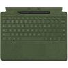 Microsoft Surface Pro 8/9 / X Signature Keyboard Verde Foresta in bundle con Slim Pen 2 Nero, QWERTZ, layout Tedesco