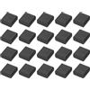 QUARKZMAN Copertura Protettiva per Porta USB 20pz Porta USB 2.0 Copertura del Cappuccio Antipolvere in Silicone per Cavo Dati USB Maschio USB, Nero