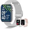 Betatree Smartwatch Donna Uomo Chiamate e Risposta/WhatsApp, 1,85 Orologio Digitale Sportivo Fitness Cronometro Contapassi, 19 Sport Android iOS Smart Watch con Sonno/Cardiofrequenzimetro