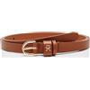 Tommy Hilfiger Donna Cintura Essential Effortless 1,5 cm Stretta, Marrone (Cognac), 95 cm