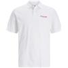 JACK & JONES Jcosnorkle Polo SS Fst T-Shirt, Bianco, M Uomo