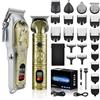 AXCEED Tagliacapelli Uomo Professionale Rasoio Elettrico Barba Regolabarba Uomo Macchinetta Per Capelli Impermeabile Tagliapeli Tagliabarba Trimmer Regola Barba Professionale Con Display a LED