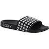 Roxy Slippy IV, Sandali Donna, Black White Checker, 42 EU