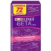 LINES SETA Assorbenti Ultra Lungo con Ali, PACCO SCORTA, Confezione da 72 Pezzi