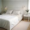 Italian Bed Linen Set Lenzuola Letto Matrimoniale River, lavorato in Italia - Completo Letto, Lenzuolo Sotto con Angoli, Telo Sopra 240x300cm e 2 Federe con Patella Interna (Matrimoniale, kura)
