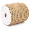 La cordeline Corda di iuta naturale attorcigliata, 12 mm x 10 metri, corda robusta per fai da te, giardinaggio, decorazione e artigianato, marrone