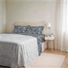 Italian Bed Linen Set Lenzuola Matrimoniali Cotone Ida, lavorato in Italia - Completo Letto, Lenzuolo Sotto con Angoli, Telo Sopra 240x300cm e 2 Federe con Patella Interna (Matrimoniale, marte)