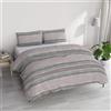 Italian Bed Linen Set Copripiumino Matrimoniale Cotone River, lavorato in Italia - Parure Copri Piumino - Sacco Piumone 250x200cm con Doppia Patella e 2 Federe Cuscino (Matrimoniale, rio gold)