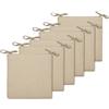 BESTORI Set 6 Cuscini Sedia da Cucina 40 x 40 cm Comoda e Spessa Cuscini Coprisedia da Cucina Lavabili Sfoderabile con Cerniera per Soggiorno, Camera da Letto Beige