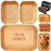 micujiarul 150 fodere per friggitrice ad aria per Ninja Foodi FlexDrawer AF500UK 10.4L e Duronic AF34 10L, accessori per friggitrice ad aria usa e getta carta pergamena per friggitrice Cosori Dual Air TwinFry