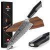 XINZUO Acciaio Damasco Coltello da Chef, 21.5cm Coltello da Cucina Kiritsuke, Professionale Forgiata Gyuto Coltello per Verdure, Manico G10 di Livello Militare,con Fodero Magnetica -Serie Feng