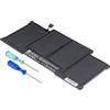 T6 Power Batteria T6 Power per Apple MacBook Air 13.3 (Mid 2011, 2012, 2013, Early 2014), 7150mAh, 54Wh, 4cell, Li-pol