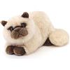 Uni-Toys - Gatto persiano beige, sdraiato - 31 cm (lunghezza) - gatto di peluche - peluche