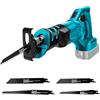 WingFly Seghe Alternative per Makita 18 V Batteria, Segaccio a Batteria, Motore Potente 0-3000 SPM, Giri Regolabile Con 4 Lame Per Tagliare Tubi In PVC e Metallo