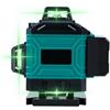TICFOX Livella Laser Autolivellante 16 Linee, 4x360° Professionale Livello Laser Verde luminosità regolabile IP54 impermeabile batteria 4800 mAh laser a linee per lavori edili e fai da te