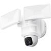 eufy Security Floodlight Cam E30, telecamera wi-fi esterno, Rotazione Panoramica e Inclinazione a 360°,Rilevamento e Tracciamento con AI, Video 2K, 2000 Lumen,Registrazione 24/7, nessun canone mensile
