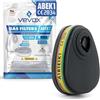 VEVOX® Filtro antigas ABEK1 set di 2 - Filtro per maschera antigas - Compatibile con la semimaschera VEVOX® #HM5376
