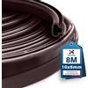XEEINC 8m Guarnizione Porta Finestra, 10mm(L) X 6mm(P) Gomma Paraspifferi Guarnizione Adesiva per Finestre Porta Blindata, Isolamento Acustico, Anti-Collisione - Marrone