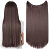 S-noilite Elastico con extension di capelli naturali ricci e ondulati, con fascia di gomma dritta, capelli sul tono castano biondo per le donne lunghezza da 40 a 61 cm
