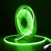 Fosingut Striscia LED COB 5 metri DC12V, 480LED/M Strisce LED Camera Adesive Flessibile,CRI90+ Verde 4mm Alta Luminosità Luce Plafoniera LED Sottopensile Cucina per Feste,Scale,Armadio,Casa DIY Decor