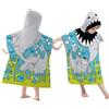 KASESSS Asciugamano Poncho Bambina Microfibra, Asciugamano Poncho Bambino Cartone, Asciugamano Poncho Bimbo Morbido, Accappatoio Poncho Bambino, Accappatoio Poncho Bimba per Bagno Spiaggia Piscina