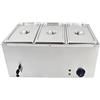 TAIMIKO Bain Marie Elettrico in Acciaio Inox 220 V scaldavivande Professionali Commerciali con 4 contenitori per Magasini di Piccola, Collazioni, Ristoranti