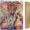 DCIDBEI 5D DIY diamond painting square drill 40x50 cm Elefante kit disegno pittura con i numeri tele per dipingere grandi dimensioni mosaico con perline adulti pittura con diamanti elefante mosaico bambini