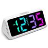 Netzu Sveglia digitale da comodino Dormire profondamente, sveglia da camera da letto RGB (Bianco)