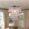 FRIXCHUR Piccolo lampadario di cristallo apparecchio di illuminazione plafoniera ad incasso paralume cromato luce a sospensione di cristallo per corridoio camera ragazze armadio sala da pranzo bagno…