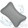 flintronic Cuscino da Bagno, Cuscino Vasca da Bagno 3D Mesh, con 2 Ventose Antiscivolo, Cuscino da Bagn Ergonomici, Può Supportare La Testa, Il Collo-Grigio Scuro