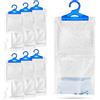 The Glowhouse Set di 6 sacchetti per deumidificatore da appendere per armadio, 250g ciascuno, per fermare umidità, muffa e condensa. Per l'uso in guardaroba, casa cucina, garage, camera da letto, roulotte, ufficio
